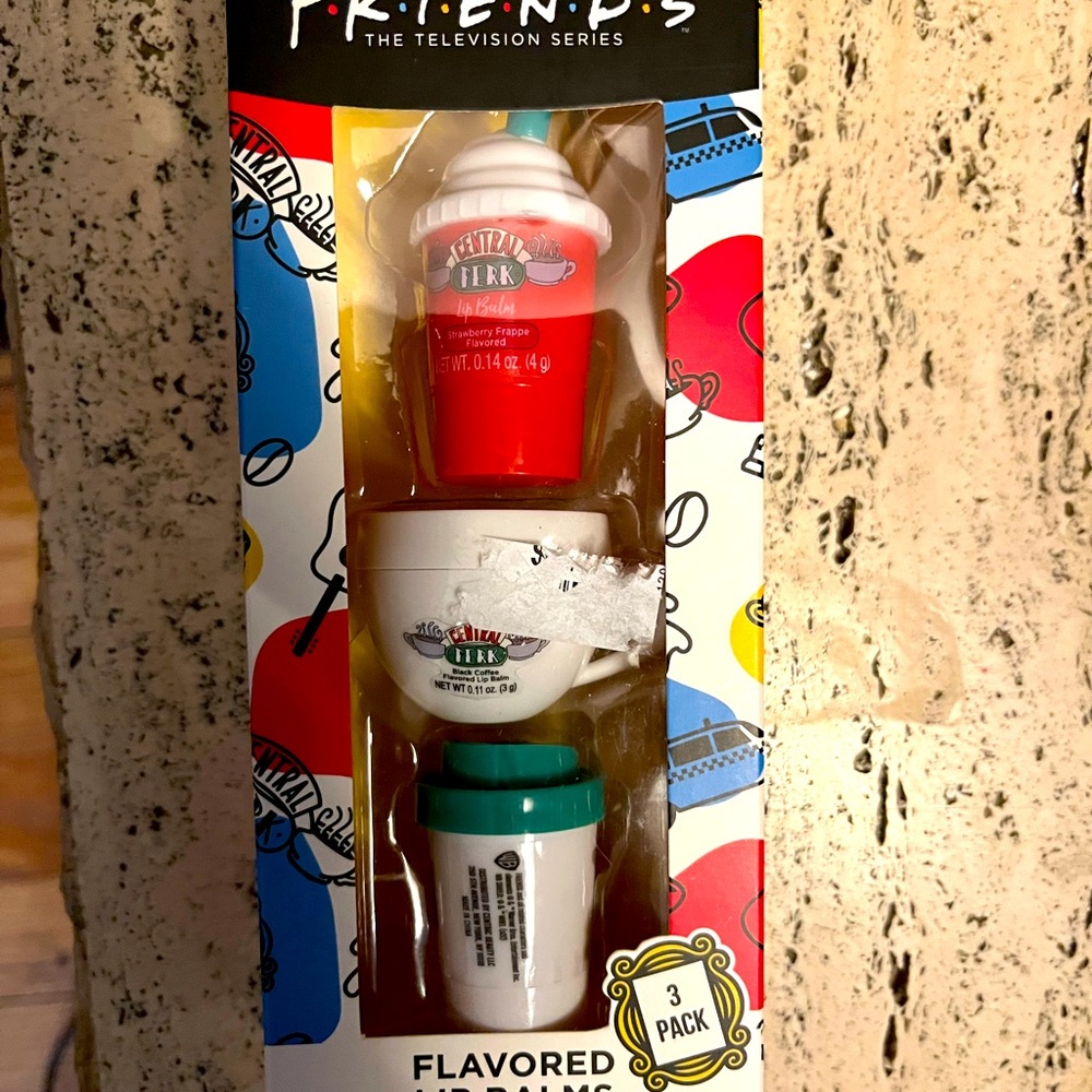 Friends lip balm set. Brand new